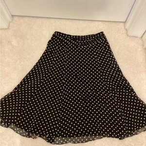 Polka Dot Black Skirt